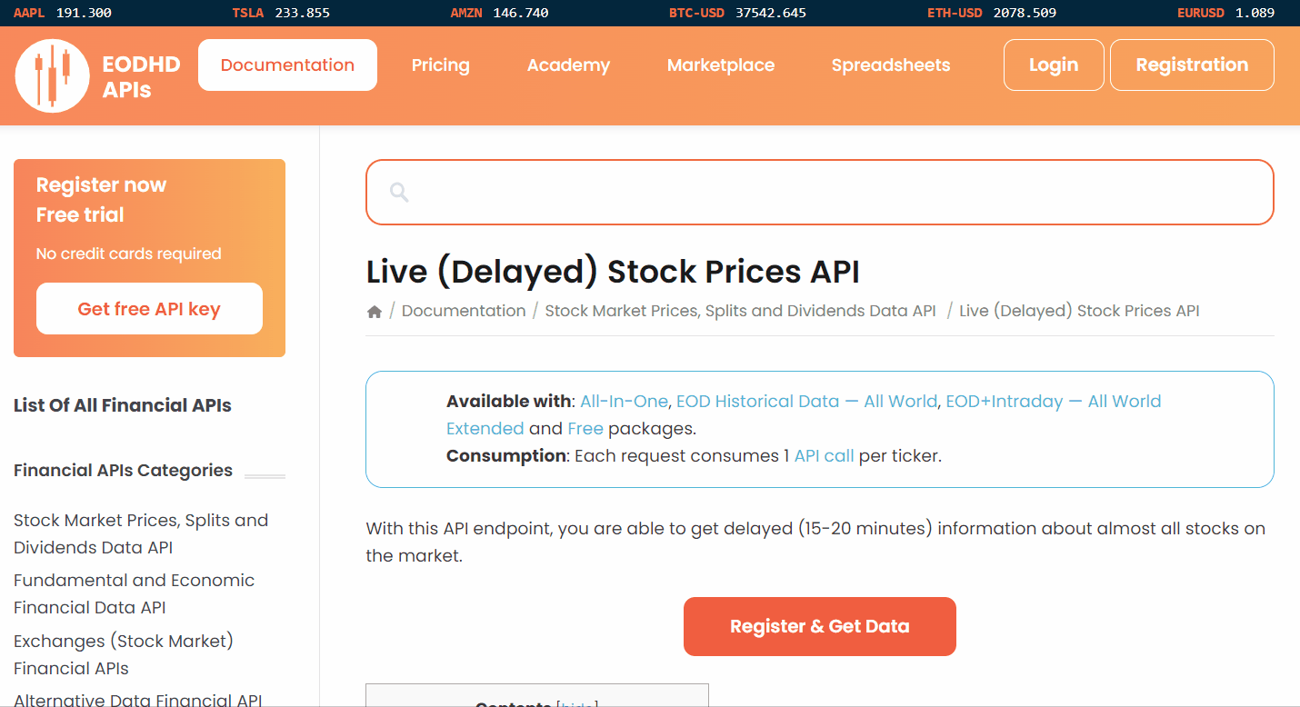 How to use Financial APIs