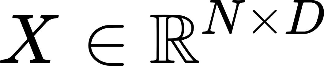 Input window X: a matrix of N time steps by D channels