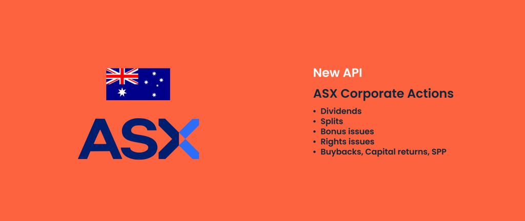 NEW API: ASX Corporate Actions