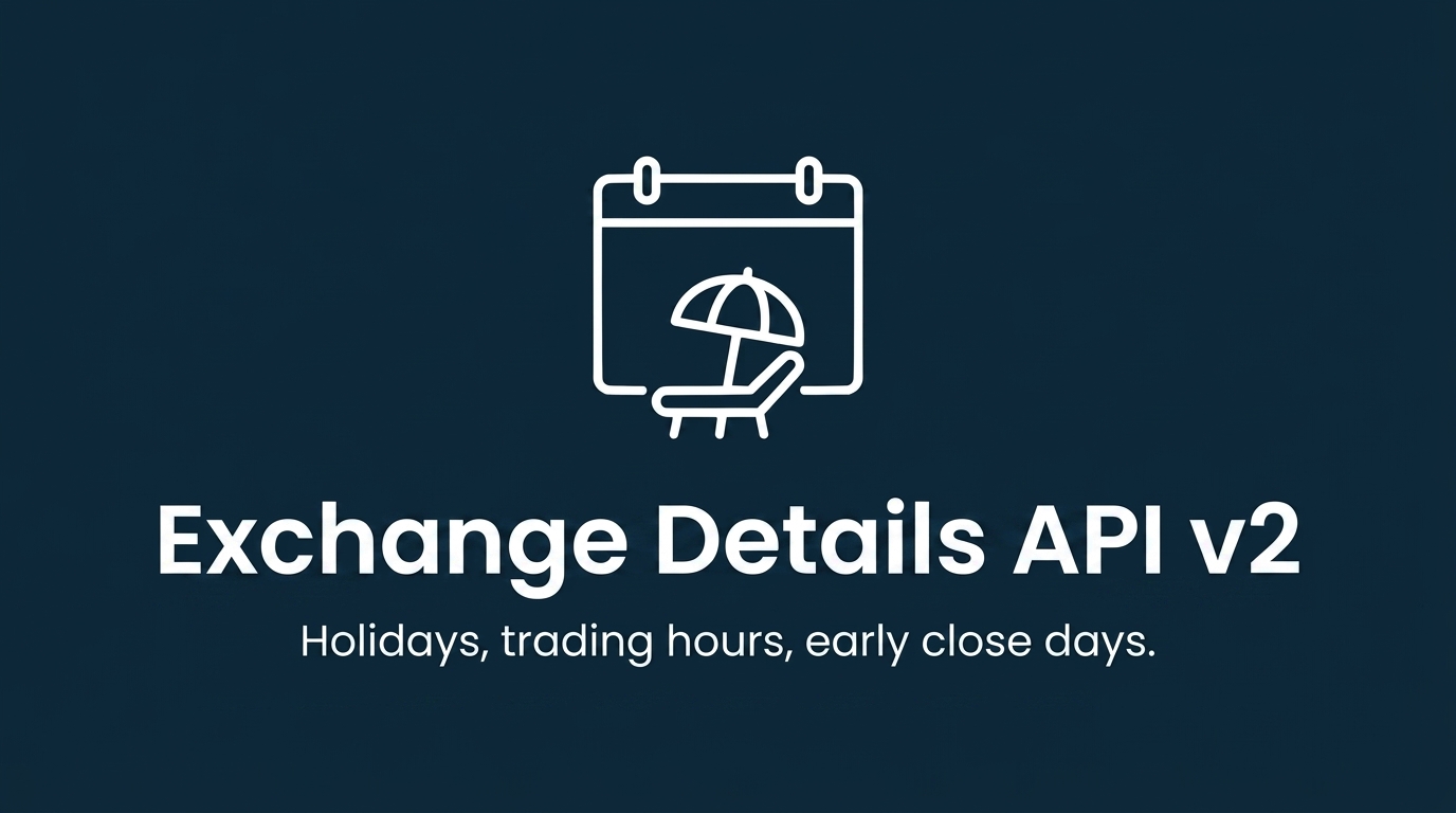 Exchange Details API v2 is live